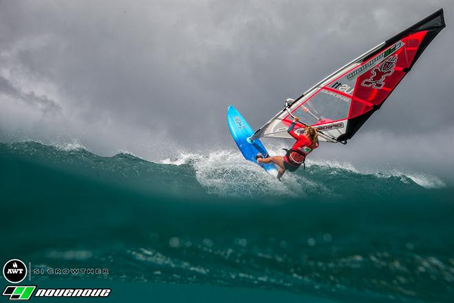Fiona Wylde making a run for the podium © American Windsurfing Tour